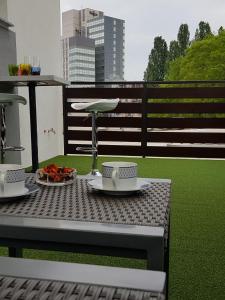 Rooftop studio with XL balcony in center of Zagreb