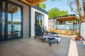 Eurocamp Mobile Homes at FKK Nudist Campsite Solaris