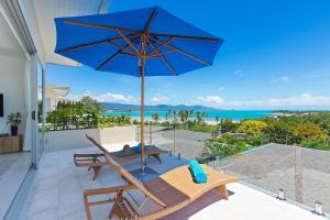 Single Level BEACHSIDE VILLA - BB2 - at BAYSIDE LUXURY VILLAS Samrong Bay Beach, 3 BED 4 BATH, SEA and SUNSET VIEWS, only 200m walk to the Beach