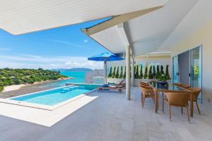 Single Level BEACHSIDE VILLA - BB2 - at BAYSIDE LUXURY VILLAS Samrong Bay Beach, 3 BED 4 BATH, SEA and SUNSET VIEWS, only 200m walk to the Beach