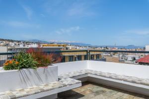 Panoramic view roof garden apartment