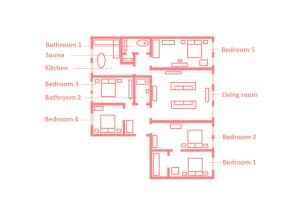 Apartment room in Hermitage apartment 200 m2 (5 bedrooms)