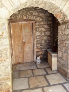 Ermoupolis 1834 Traditional Stone Yard house Syros Greece