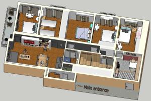 Victoria 5star 5BR BigApt Sauna 2min to metro