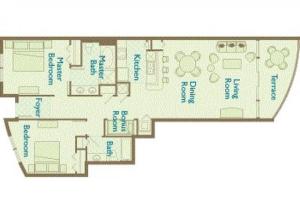 Holiday Home room in 2305 - 2B/2 Bath With Bunks - Gulf Front Balcony - Living Room Faces the Gulf