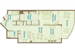 Holiday Home room in Aqua 2308 -New Tile Flooring & Paint March 2018! Free beach chairs seasonally