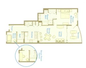 Holiday Home room in 2306 - 1B/2 Bath With Bonus Room. Master Bedroom & Living Room Face the Gulf!