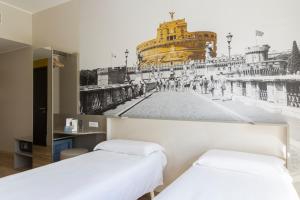 Twin Room room in B&B Hotel Roma Pietralata Tiburtina