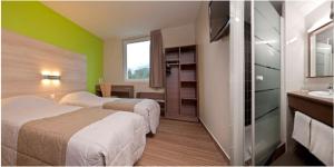 Hotels Ekho Hotel Grenoble Nord Saint Egreve : Chambre Lits Jumeaux