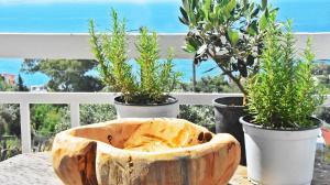 Vacation house with majestic blue sea and green mountain views Salamina Greece