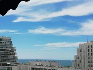 Le Sémaphore - studio climatisé, grande terrasse vue mer - parking, wifi - لا غراند موت