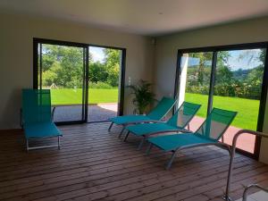 Maisons de vacances Maison avec Piscine interieure privee sans vis a vis chauffee toute l annee : photos des chambres