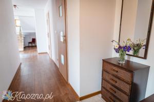 Dom Kłączno z kominkiem w okolicy lasów i jeziora