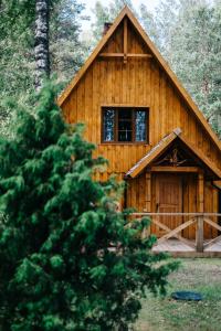 Chata Woodland lodge near Riga Garkalne Lotyšsko