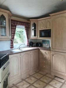 Countryside views from a luxury mobile home near Perranporth