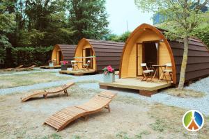 Bungalow Camping lago 3 comuni Alesso Italien