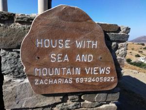 House with sea and mountain views Tinos Greece