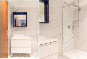 sea and city view with double terrace Flat C Oostende