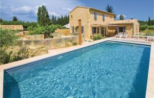 Amazing Home In Saint Hilaire Dozilha With 4 Bedrooms, Private Swimming Pool And Outdoor Swimming Pool