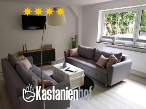 Große, helle Ferienwohnung mit 2 Balkonen auf dem Bauernhof in d