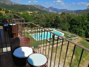 Hotels Hotel le Panoramic - Votre Hotel au coeur des Gorges du Verdon : Chambre Lits Jumeaux Supérieure avec Balcon Privé