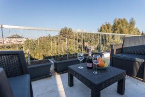 Iris apartment acropolis terrace view