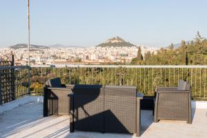Iris apartment acropolis terrace view