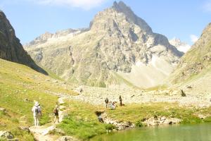 Appartements Apartment on the ground floor in Le Chazelet facing the Meije & its glacier : photos des chambres