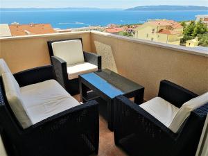 Apartment Makarska, panoramic sea & mountains view, Čuček