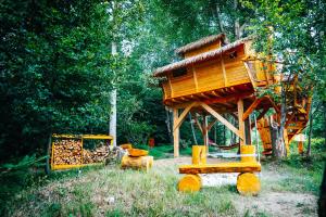 Cottage Treehouse Česká Kanada Nová Bystřice Czech Republic