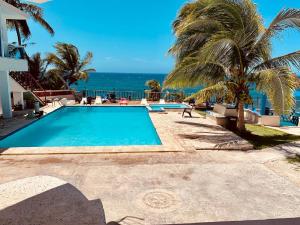 VA 102a Junior Ocean View Suite / Kitchen / 1 Full/Twin Bunk Bed, Ocean Front Property room in Ventana al Atlantico Boutique Hotel
