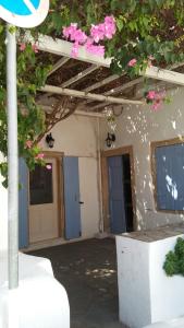 The large bougainvillea house Kythira Greece