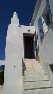 The large bougainvillea house Kythira Greece