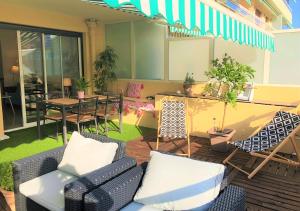 Appartements Appartement Cosy Calme Central-Terrasse Proche Palais : photos des chambres
