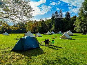 3 star bungalow ECO River Camp Globoko Radovljica Slovenië