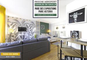 Appartements ****Jungle Chic/Aeroport CDG Paris/Parc Asterix/Parc des Expositions/Paris**** : photos des chambres