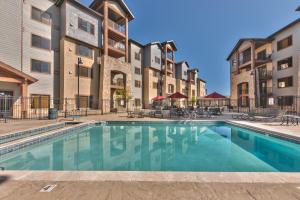 Steps to skiing, resort property, mountain views, shared hot tub, sauna, steam room 223C