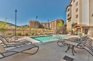 Steps to skiing, resort property, mountain views, shared hot tub, sauna, steam room 223C