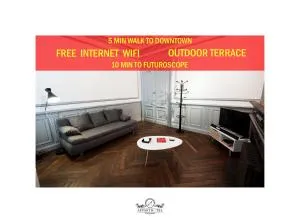 La Suite T2 40m2 avec terrasse 1ch-4pers Appart Hotel Poitiers - Biard