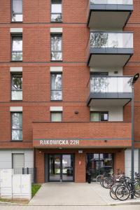 Orange, modern apartment in the city centre