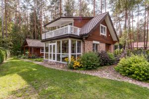 Ferienhaus Glukas House - forest & lake panorama Varėna Lithauen
