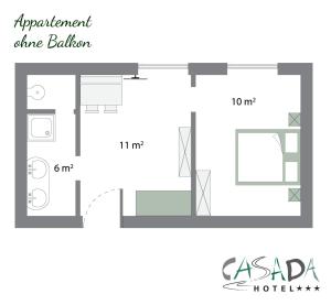 Apartment room in Hotel Casada