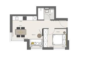 Modern apartment near downtown