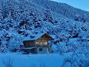 Vytina log house Arkadia Greece