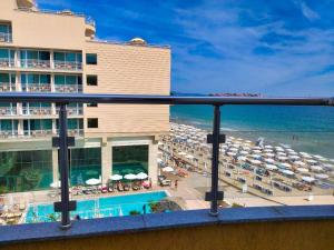 Twin Room with Partial Sea View and Balcony room in Aphrodite Beach Hotel