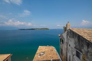 City walls sea view Corfu Greece