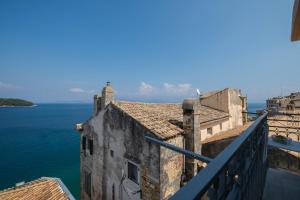 City walls sea view Corfu Greece