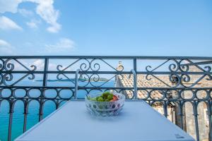 City walls sea view Corfu Greece