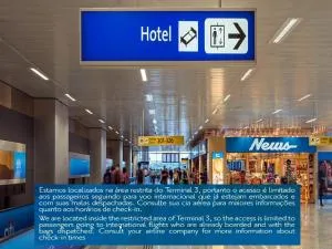 TRYP BY WYNDHAM São Paulo Airport - Hotel de Transito Terminal 3 -Lado Ar - Área restrita á passageiros já embarcados - Piso 1 - Atibaia