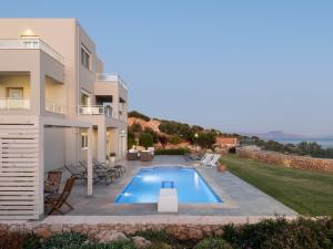 Anemolia Seaview Villa, with private Pool & Garden! Rethymno Greece